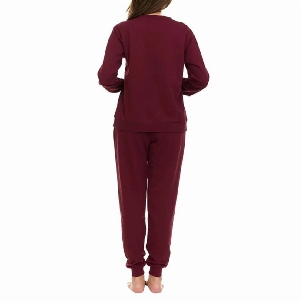 Keith Haring Women's Lounge Set in Burgundy - Picture 3 of 5